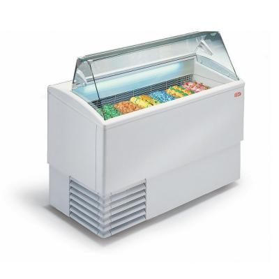 Comptoir à glace vitre droite PUNTO 6 à 7 bacs